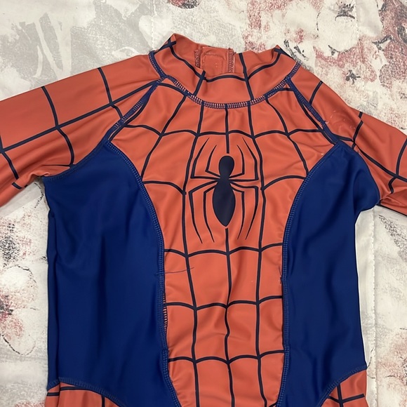 Spiderman one piece rash guard swimsuit made for autistic children - Picture 2 of 6